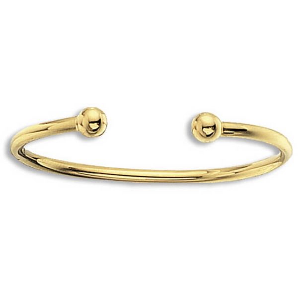 Babies Solid 9ct Yellow Gold Torc Bangle