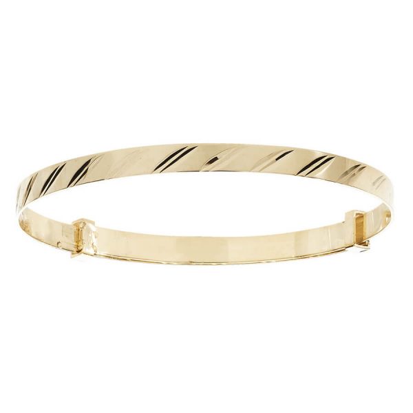 Babies 9ct Yellow Gold Expandable Bangle