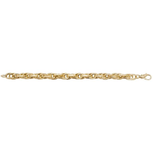 Ladies POW Style 7.5inch Gold Bracelet