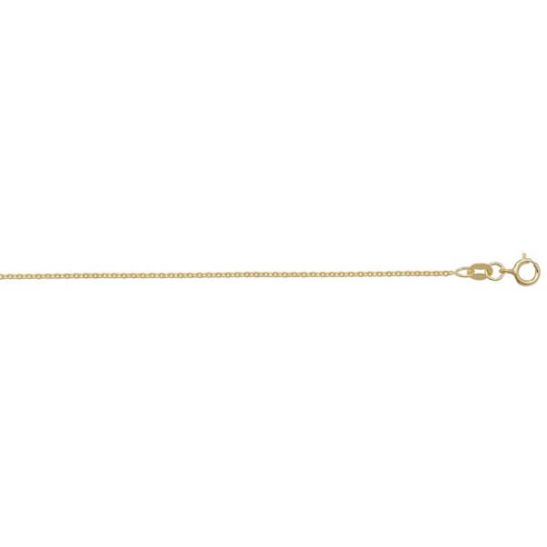 9ct Yellow Gold Box Chain Lengths 16 to 18 inches | Hockley Jewellers