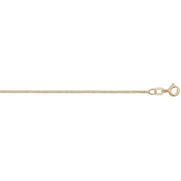 18ct Yellow Gold Spiga Chain Lengths 16 to 20 inches | Hockley Jewellers